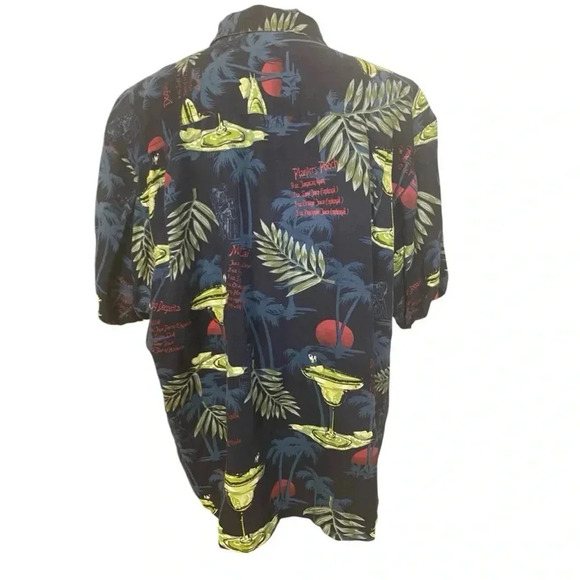 Big Dogs Short Sleeve Linen Blend All Over Print Margarita Button Up - Picture 3 of 7